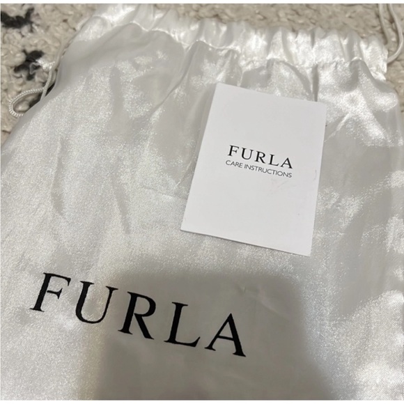 Furla Royal Blue and Black Leather Cosmetic Pouch - Picture 6 of 6